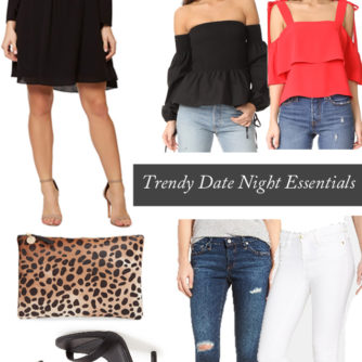 Trendy Date Night Essentials. Great for trying a chic new restaurant, wine bar, concert or couples night out.
