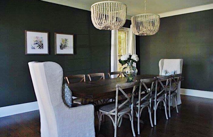 Beautiful rustic chic dining room