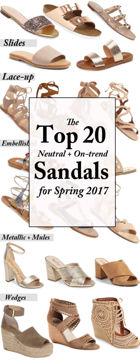 The TOP 20 neutral sandals for Spring, Spring shoe trends, and personal reviews