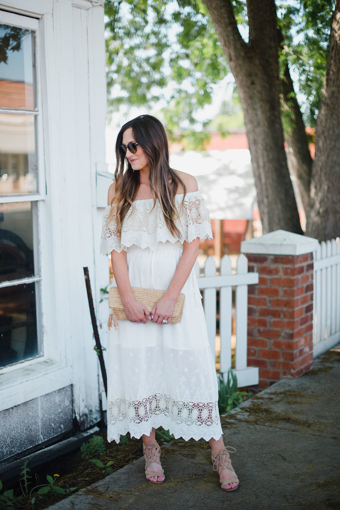 White Lace Dress + Postpartum Confidence | Style Your Senses