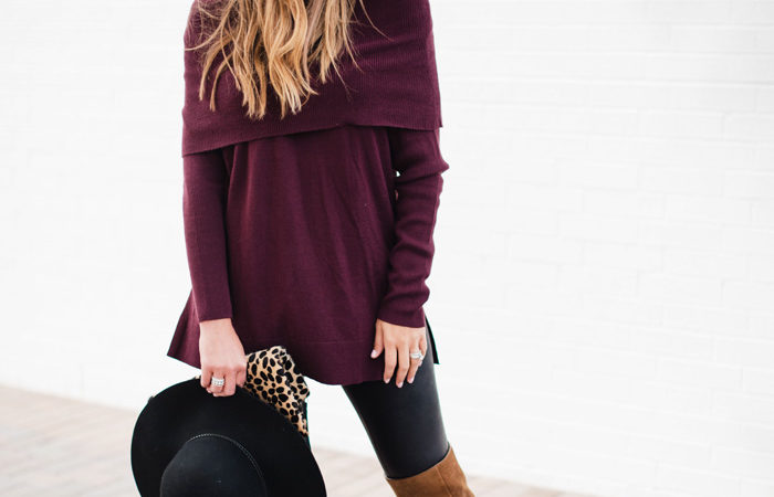 Ideas on how to style Spanx leggings for Fall - The Best Fall Tunics with Leggings Looks + What to Wear Them With featured by popular Dallas fashion blog, Style Your Senses