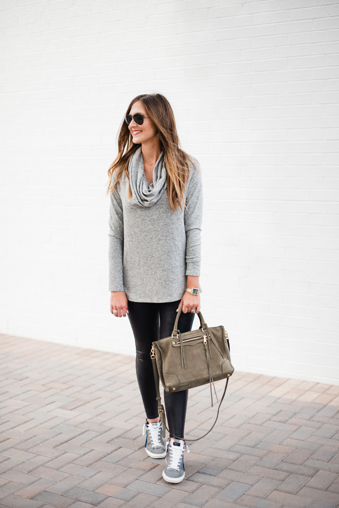 Ideas on how to style Spanx leggings for Fall | Lightweight sweater for Fall styled two ways with Nordstrom | Cute Fall Sweater Styled Two Ways featured by popular Dallas fashion blogger Style Your Senses