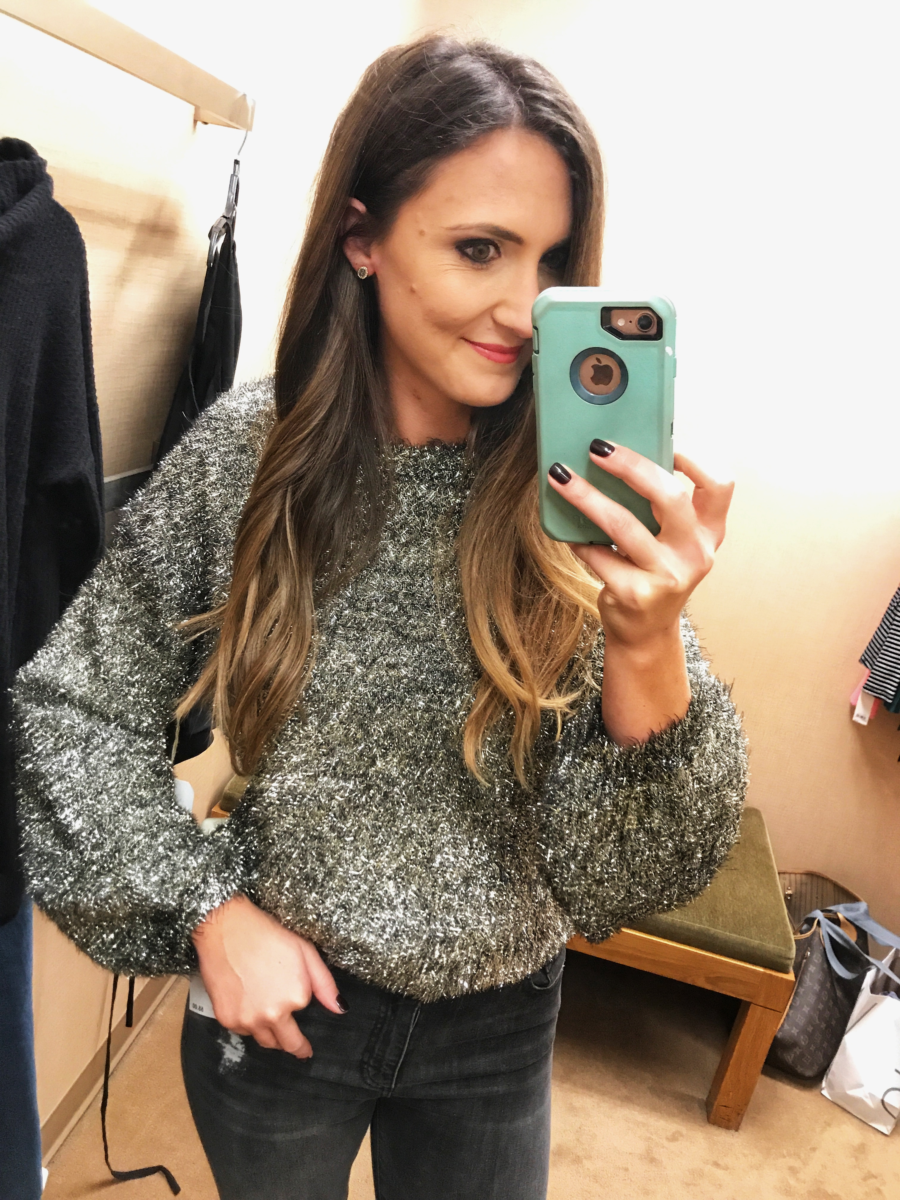 sparkly sweater