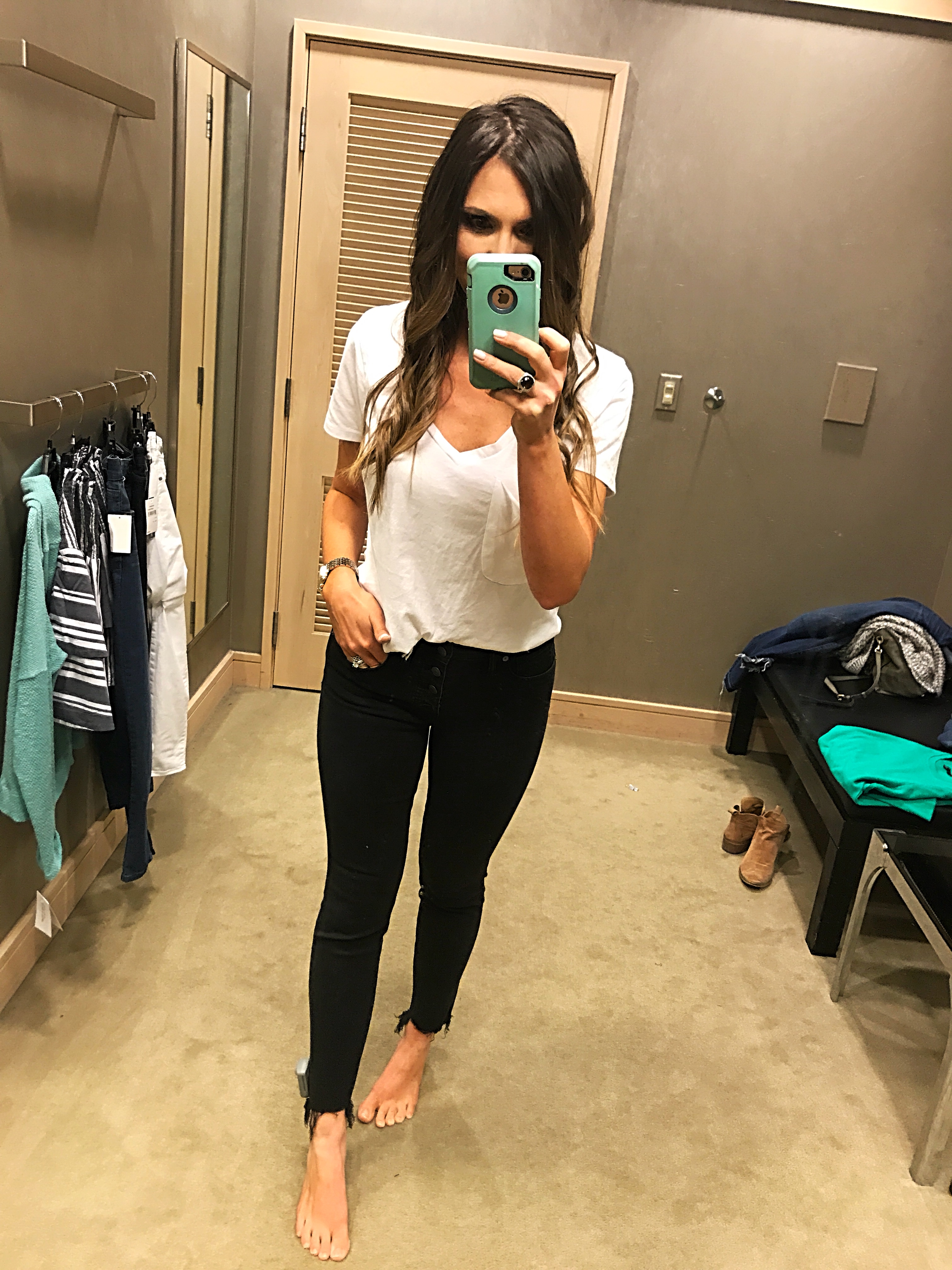 madewell 9'' black skinny jean fit review