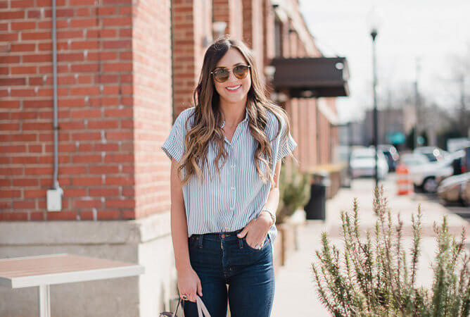 Madewell top worn 5 ways. The perfect top from Spring to Summer!