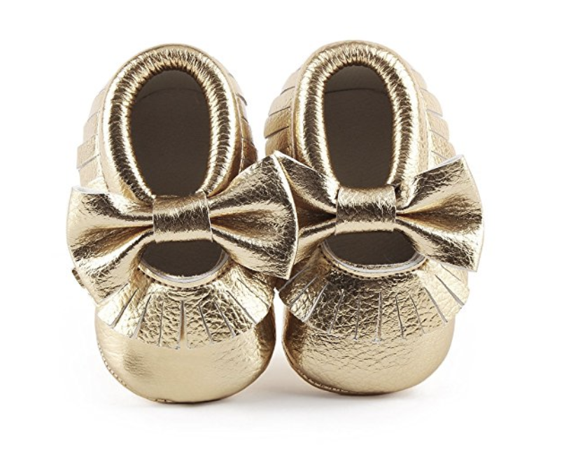 Amazon Finds featured by popular Dallas fashion blogger, Style Your Senses: baby moccasins