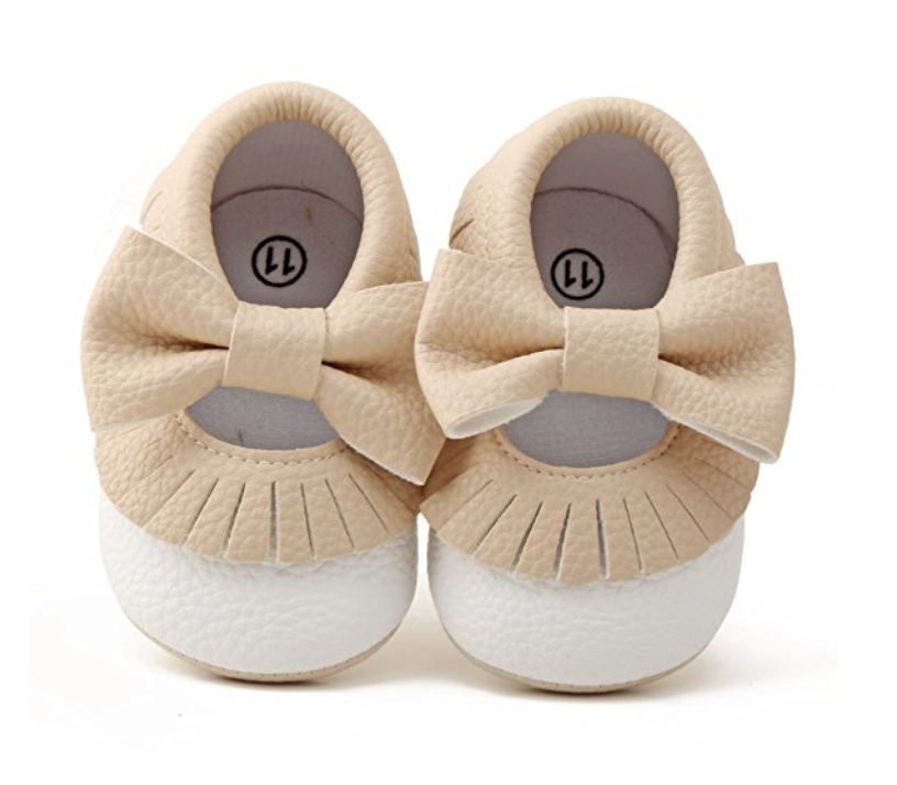 Amazon Finds featured by popular Dallas fashion blogger, Style Your Senses: baby moccasins