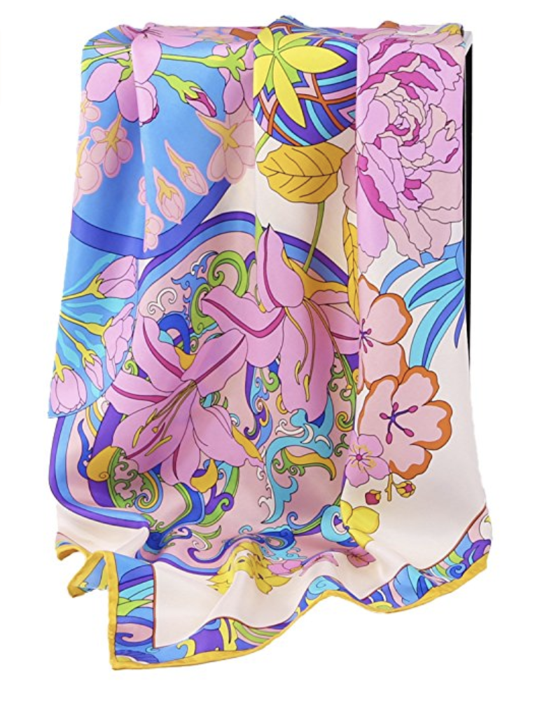 Amazon Finds featured by popular Dallas fashion blogger, Style Your Senses: silk scarf