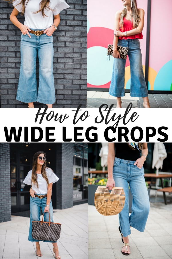 how to style wide leg crops date night style weekend wear workwear