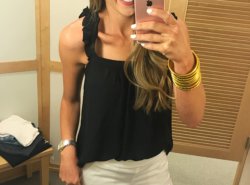 ruffle tank and shorts from LOFT - Nordstrom Fashion + LOFT Try On featured by popular Texas style blogger, Style Your Senses