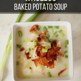 whole30 soup | whole 30 baked potato soup | dairy free soup