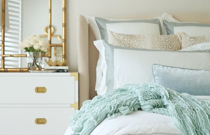 Calming and serene master bedroom | Master Bedroom Upgrades with Frette Bedding featured by top Dallas lifestyle blog Style Your Senses