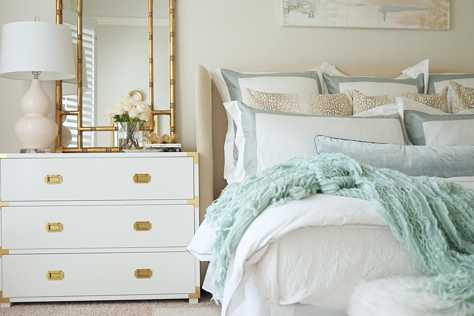 Calming and serene master bedroom | Master Bedroom Upgrades with Frette Bedding featured by top Dallas lifestyle blog Style Your Senses