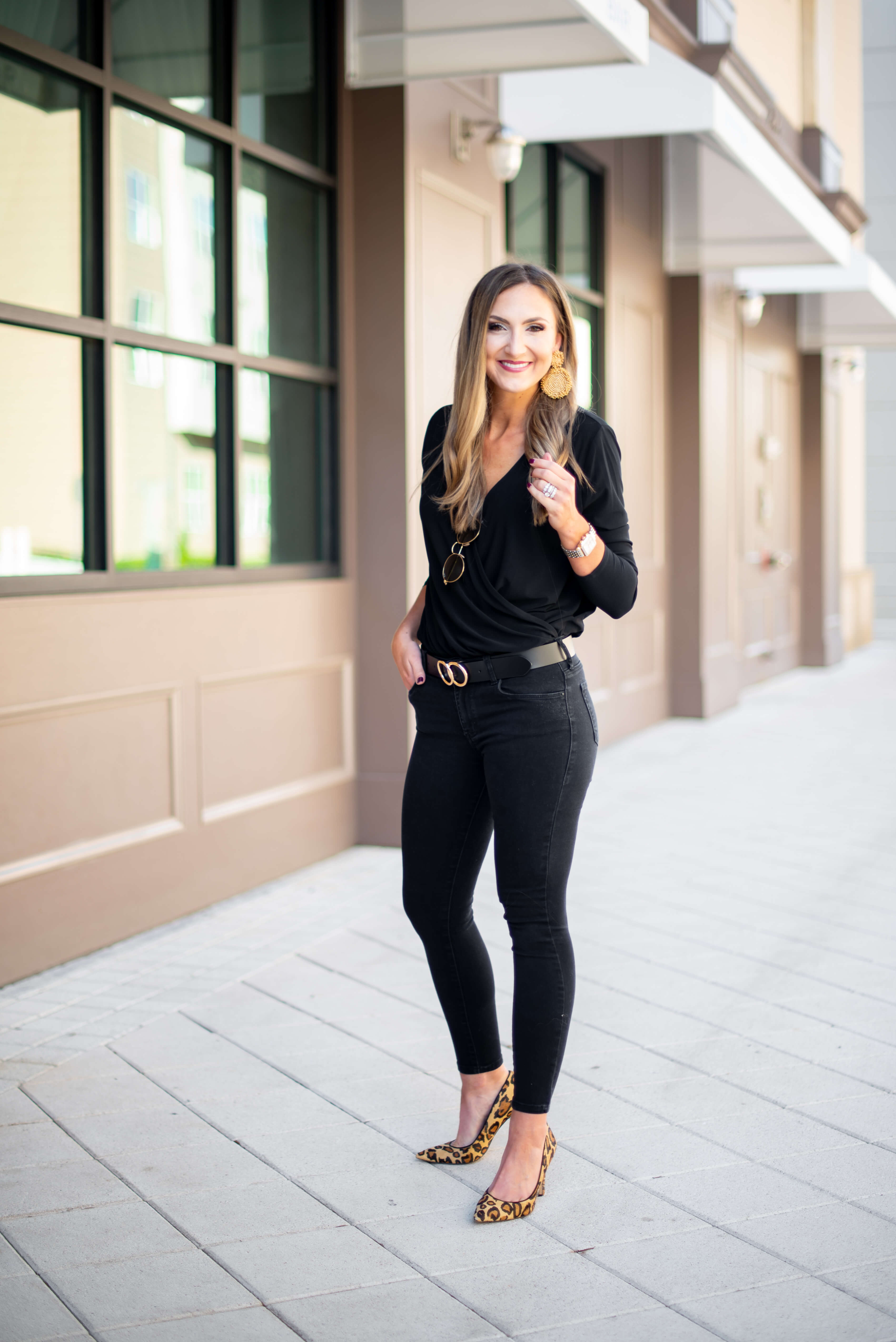 Macy's | How to Dress Up a Long Sleeve Black Bodysuit | 2 Ways featured by top Dallas fashion blog Style Your Senses