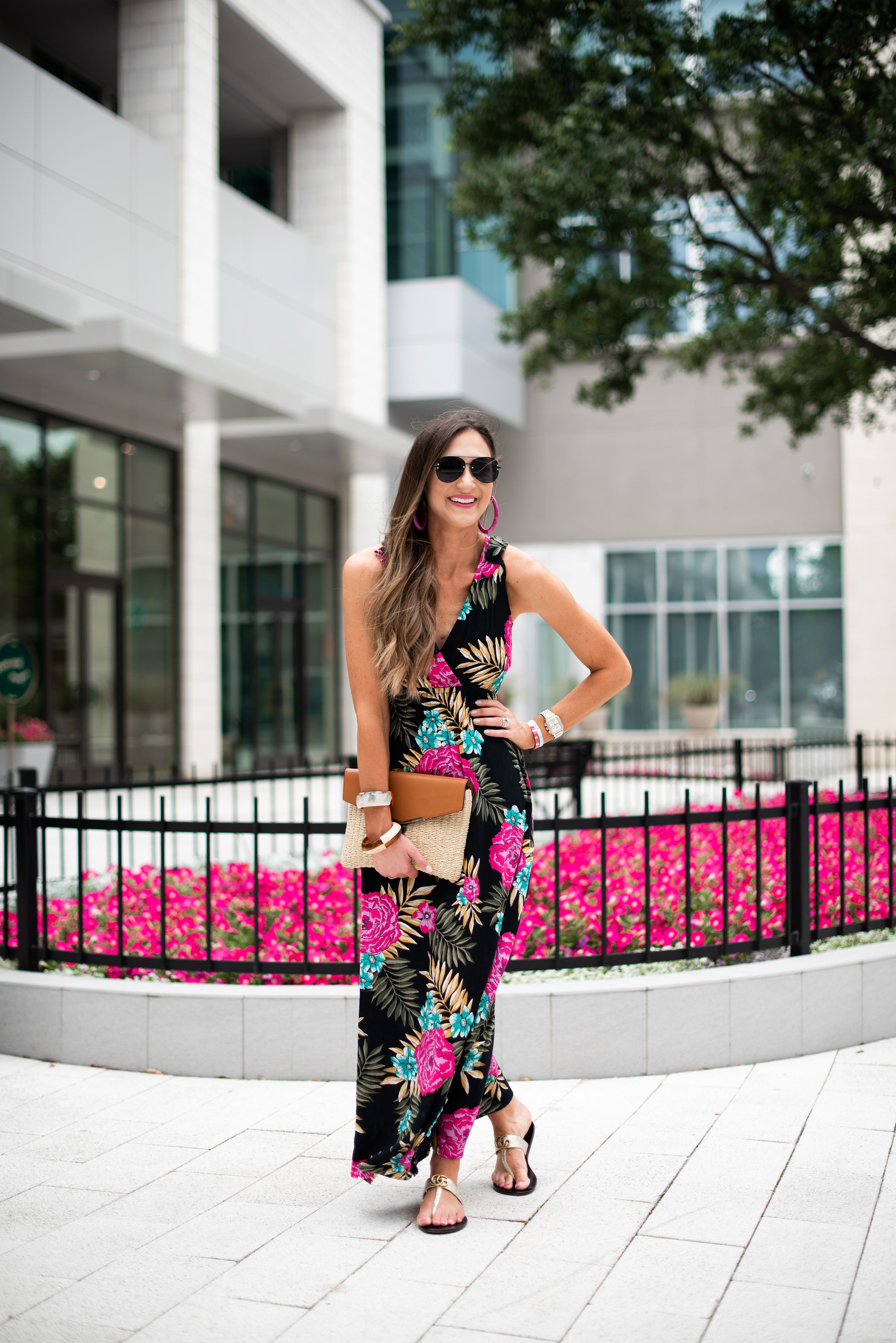 floral summer maxi dress | Style your senses