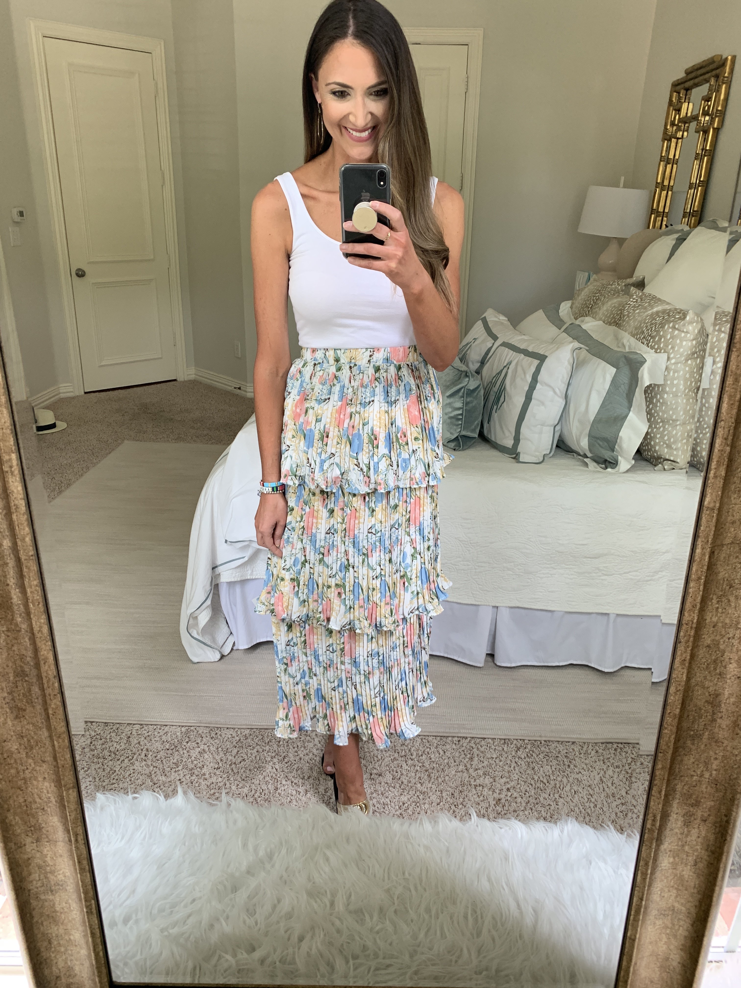 tiered floral skirt from Amazon | Style Your Senses