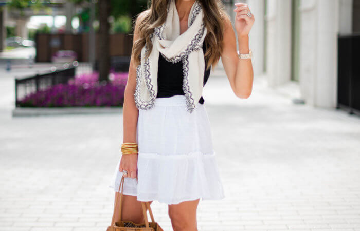 White ruffled skirt | Style Your Senses
