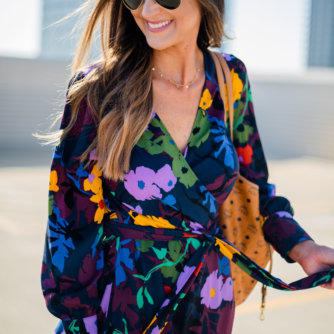 Wrap dress for work | floral wrap dress | Nordstrom | Style Your Senses