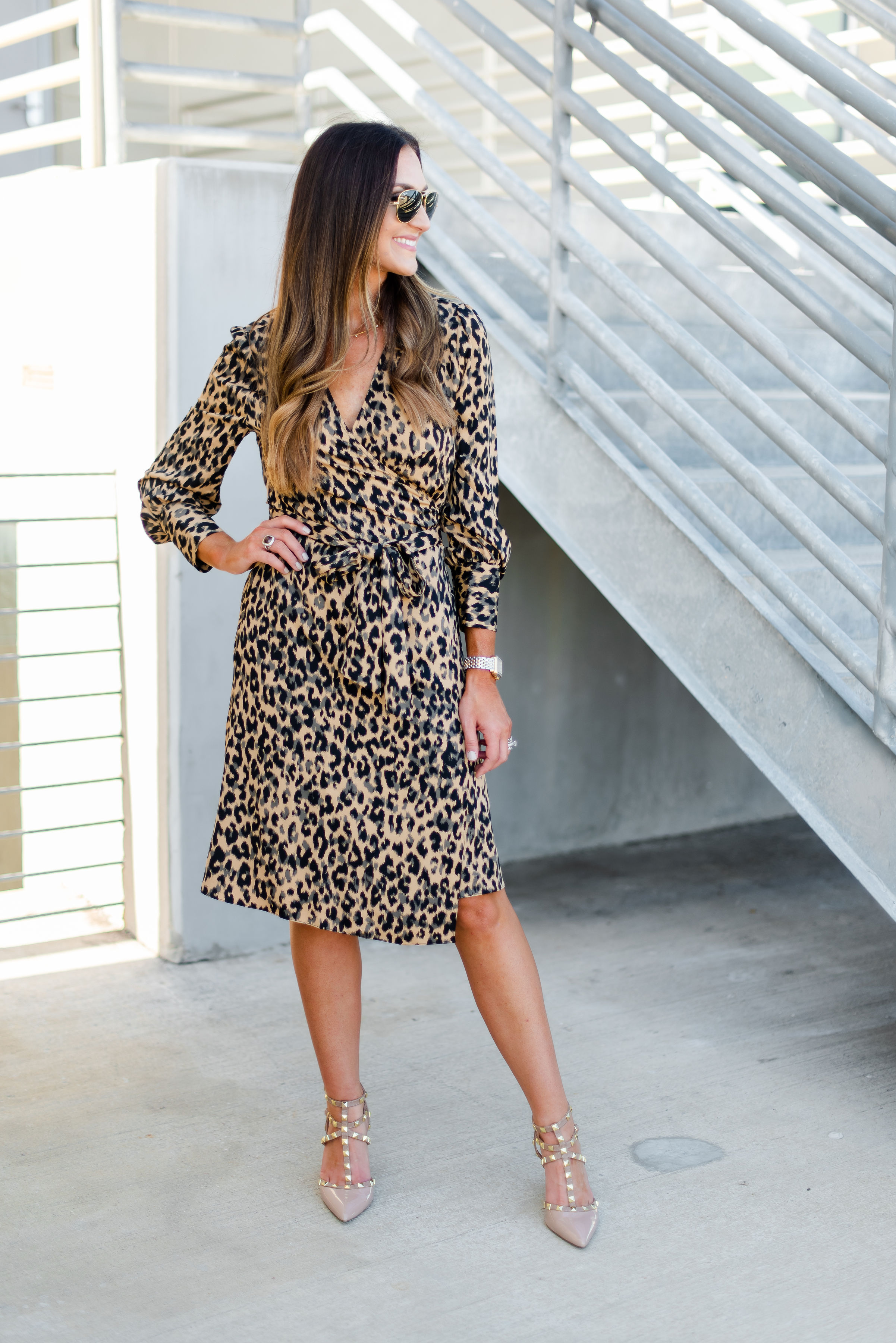 Wrap dress for work | leopard print l wrap dress | Nordstrom | Style Your Senses