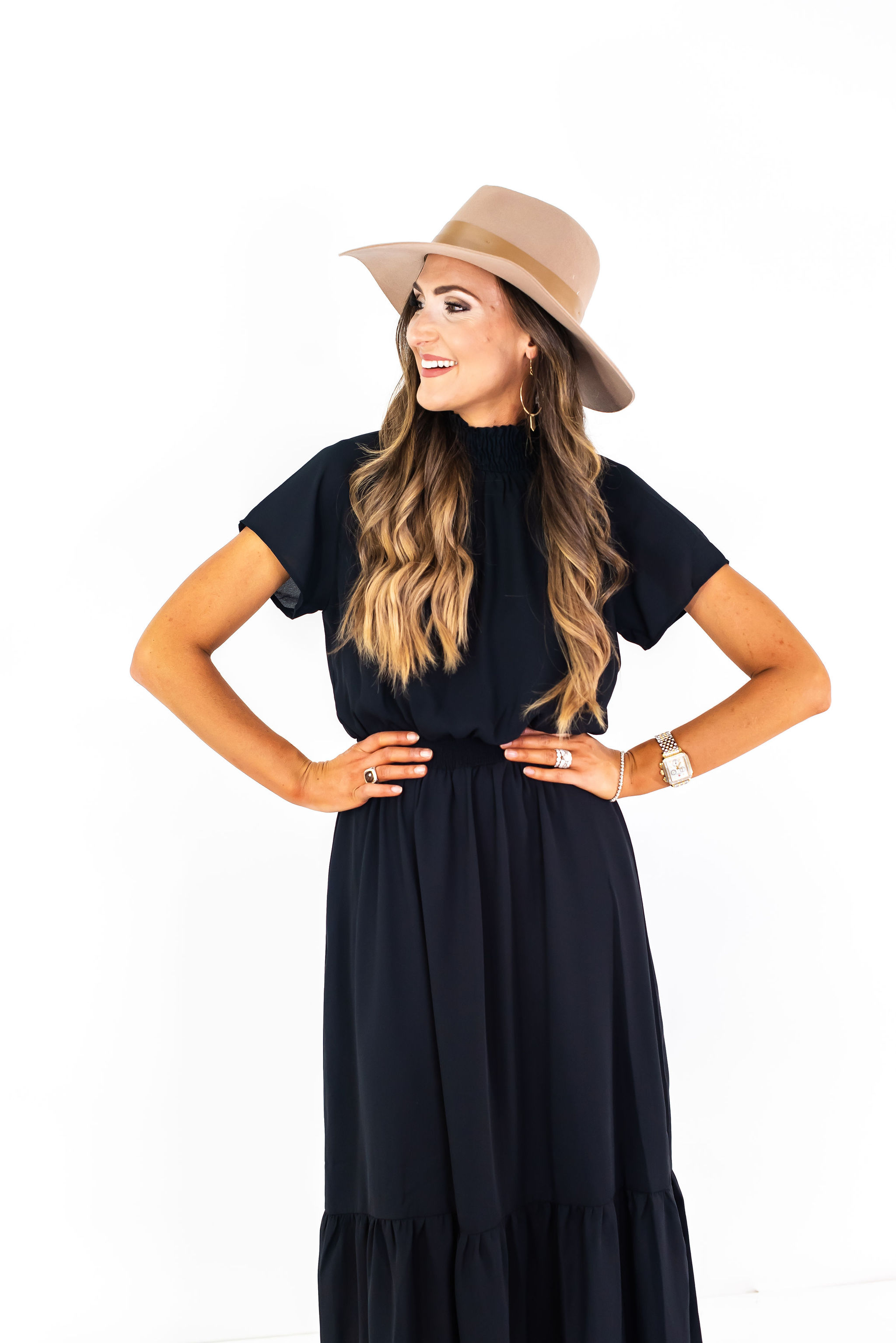 black fall maxi dress | Gibson for Nordstrom | Style Your Senses