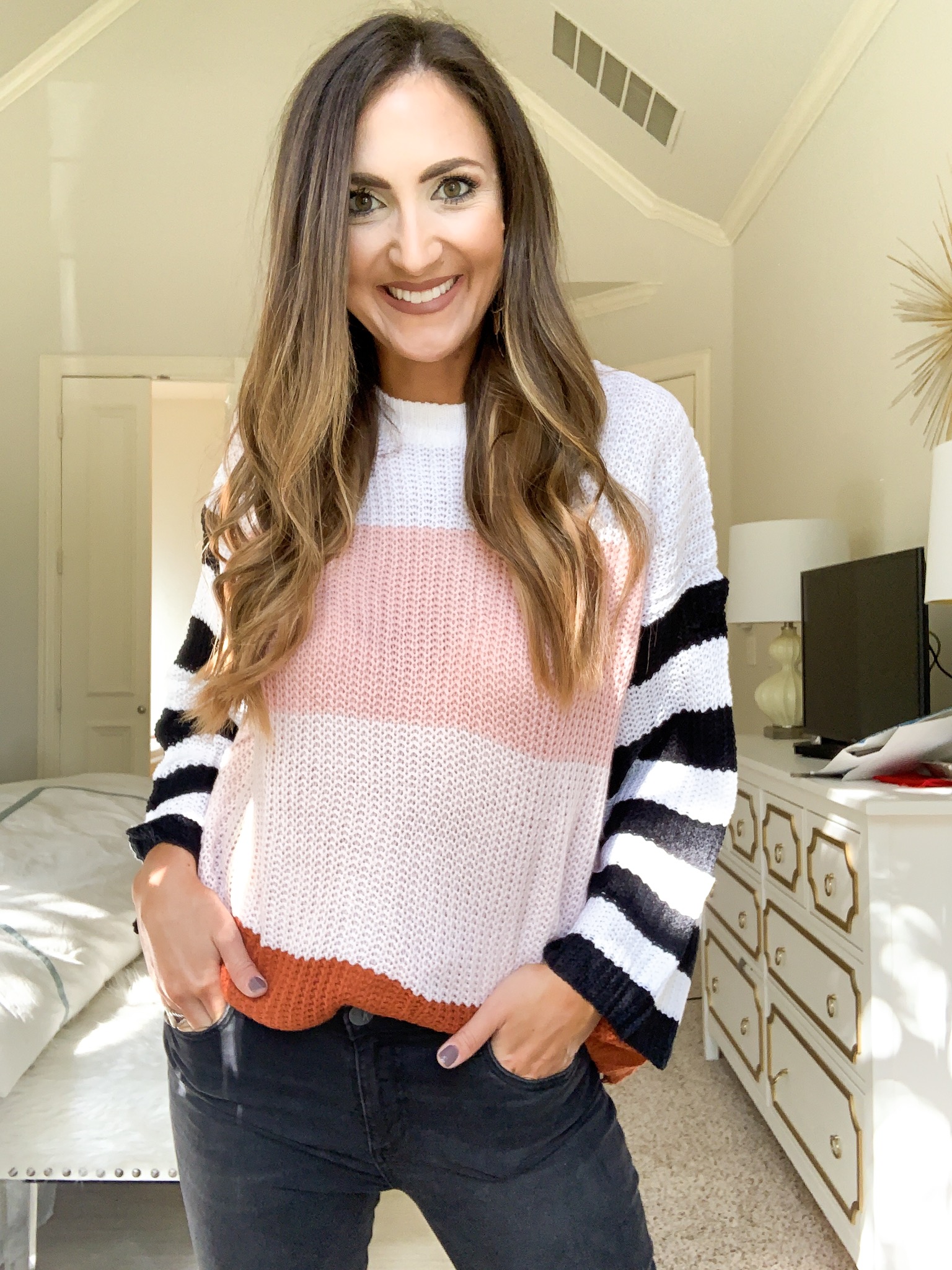 bright stripe sweater | amazon fashion haul for Fall | Style your senses