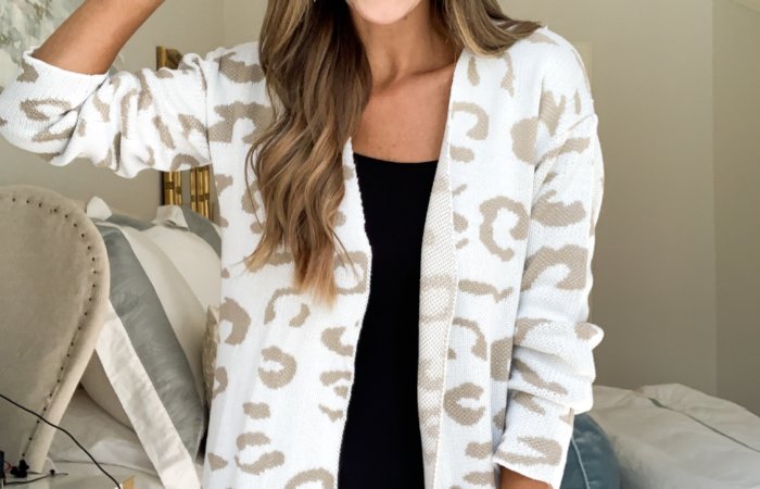 leopard print cardigan | amazon fashion haul for Fall | Style your senses