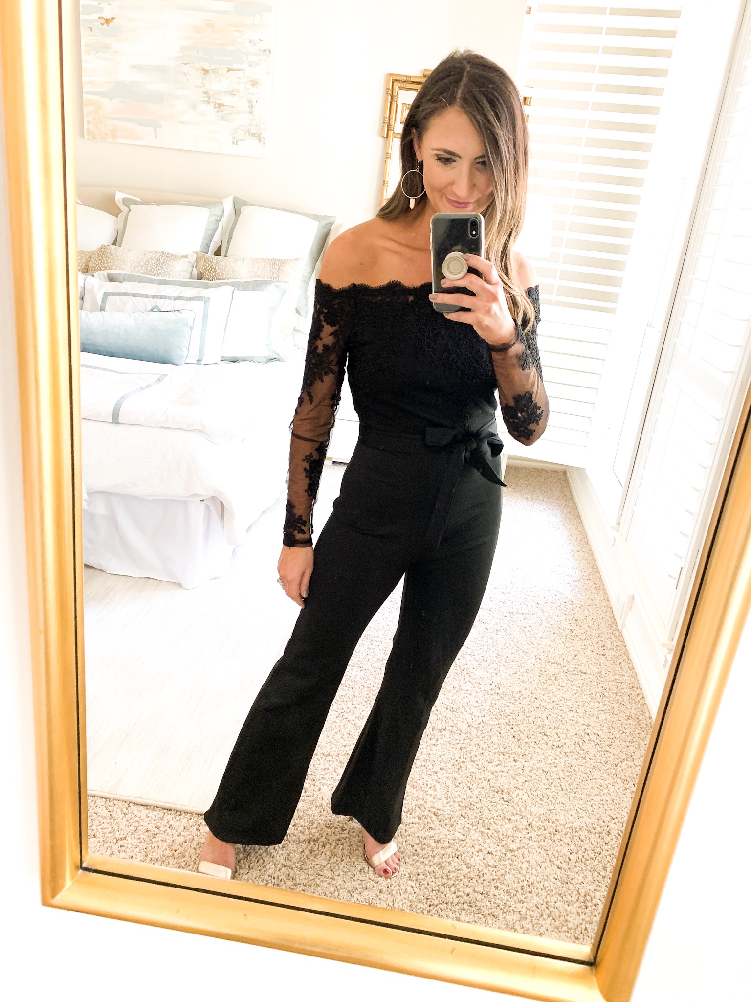 lace jumpsuit, off the shoulder jumpsuit, style your senses amazon fashion haul