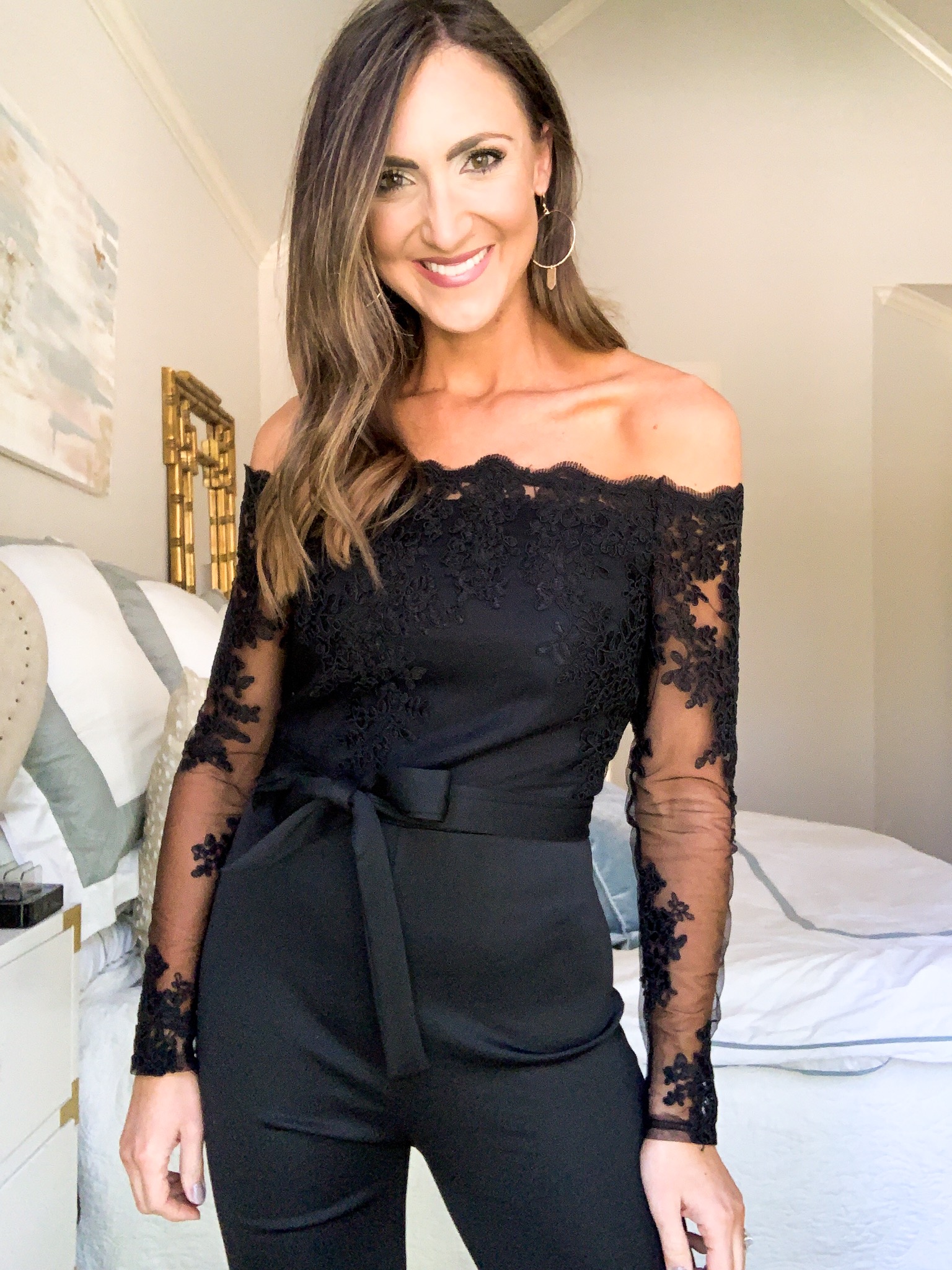 lace jumpsuit, off the shoulder jumpsuit, style your senses amazon fashion haul