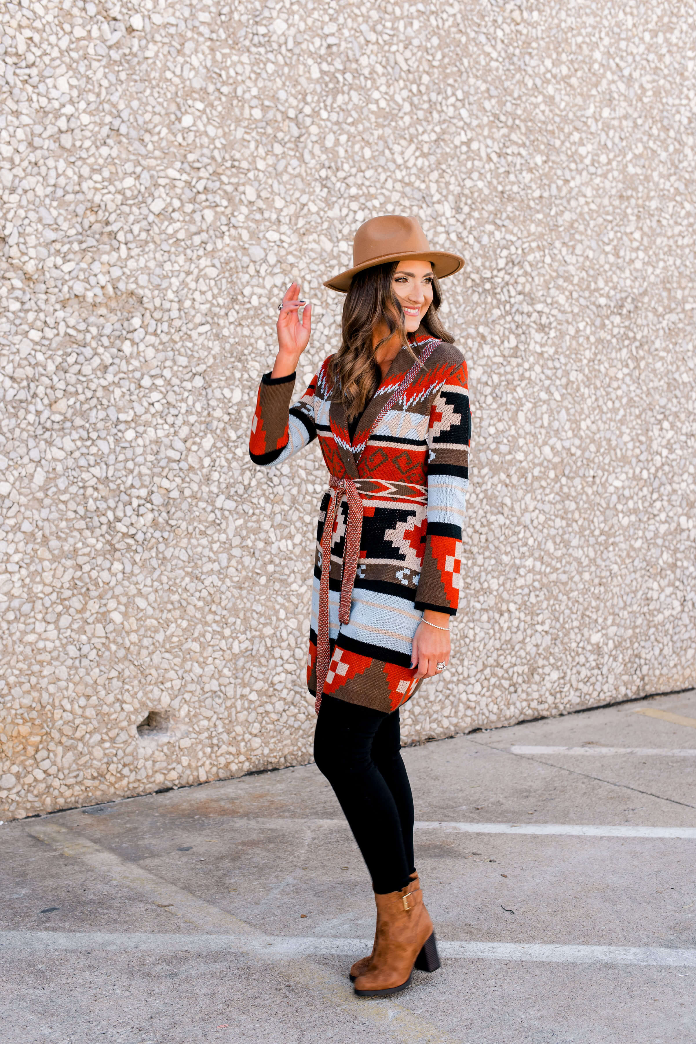 fall sweaters, fall outfit idea, thanksgiving outfit idea, style your senses, aztec sweater