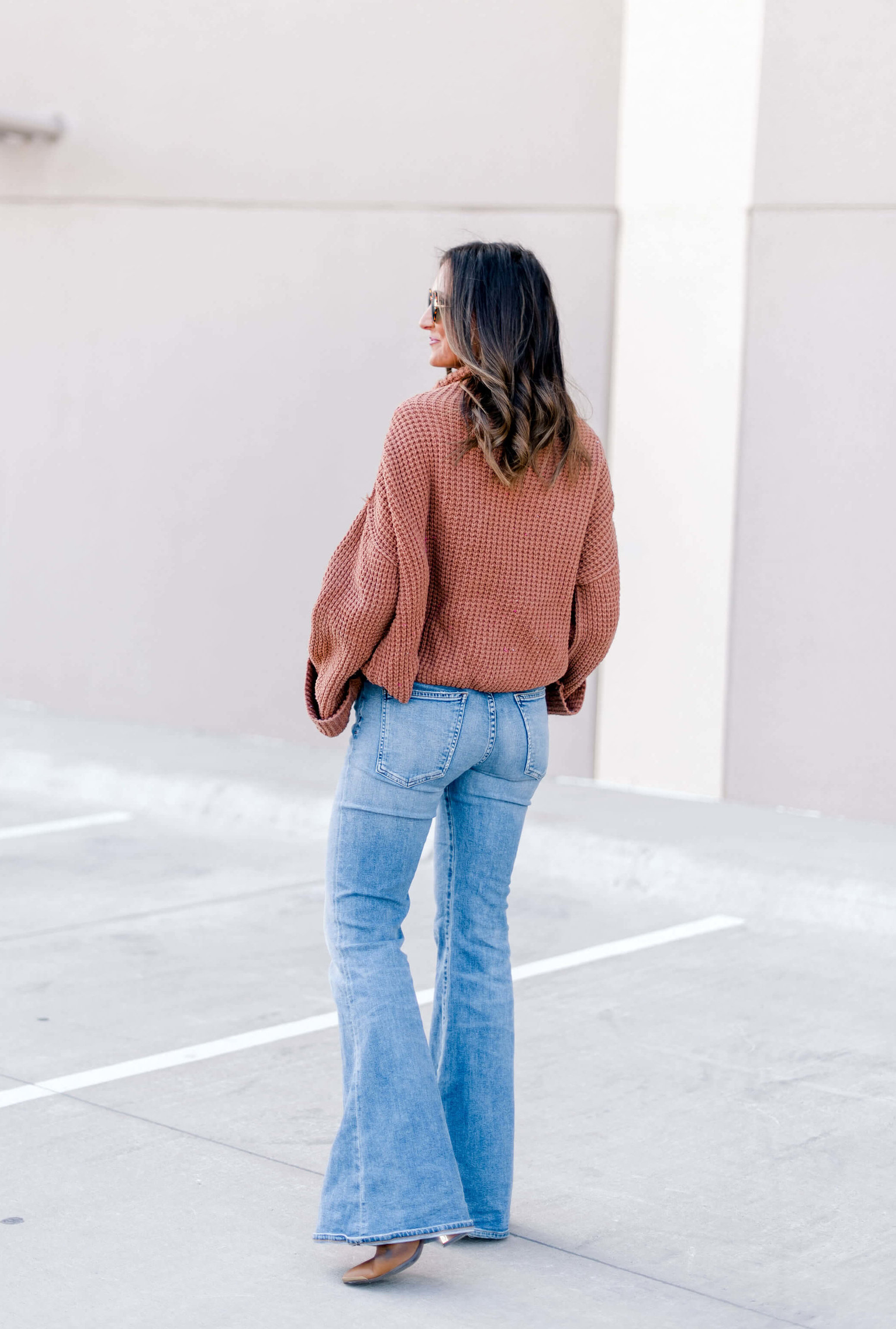flare jeans for fall, citizens of humanity jeans, free people sweater, style your senses, fall outfit, gucci belt