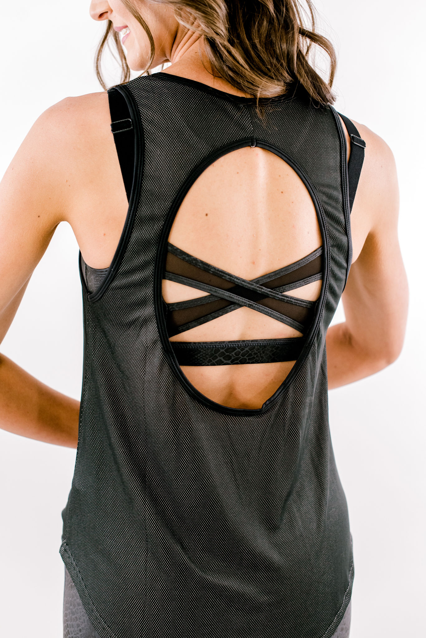 athletic top, athleisure, shop style your senses, open back top