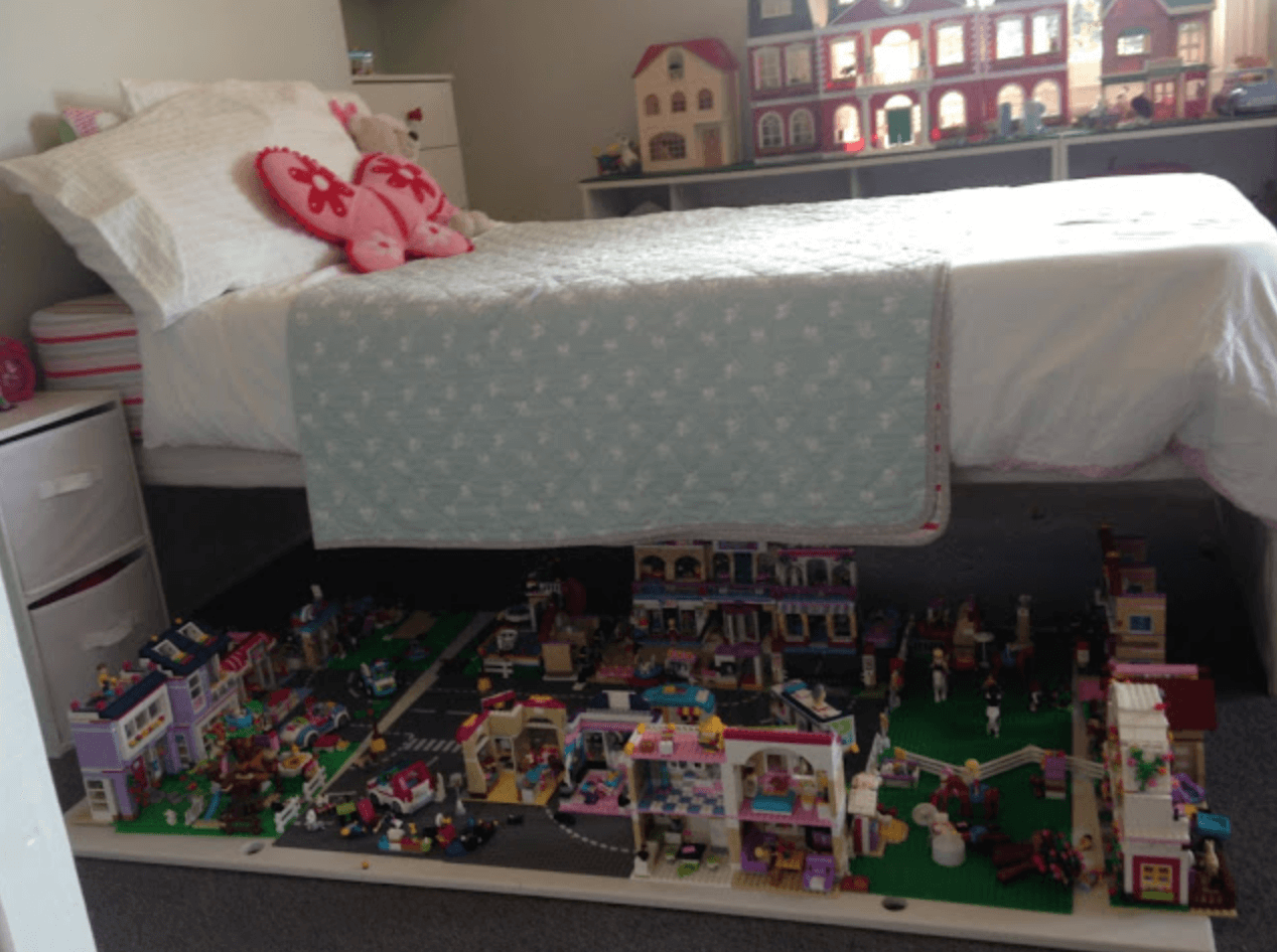 Under bed shop lego storage