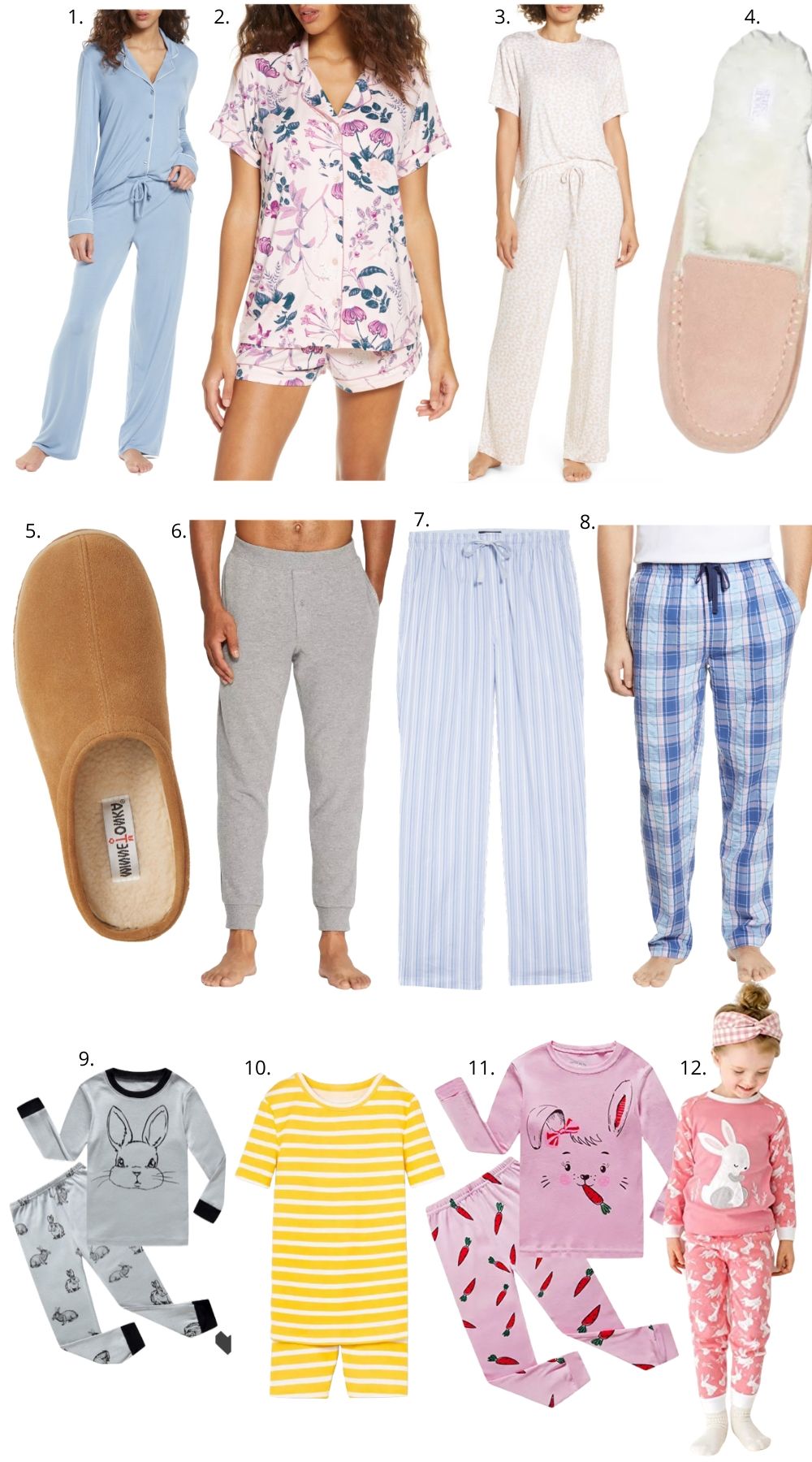easter pajamas for the family, pajamas, loungewear, style your senses