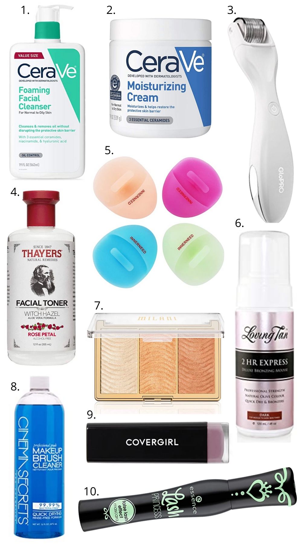 Top ten beauty products